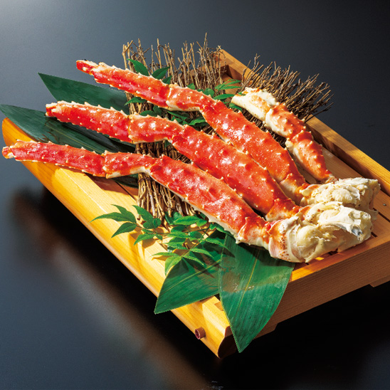 タラバ蟹（約1kg 1肩）お届け箱サイズ（約）：幅49cm×奥行24.8cm×高さ12.4cm